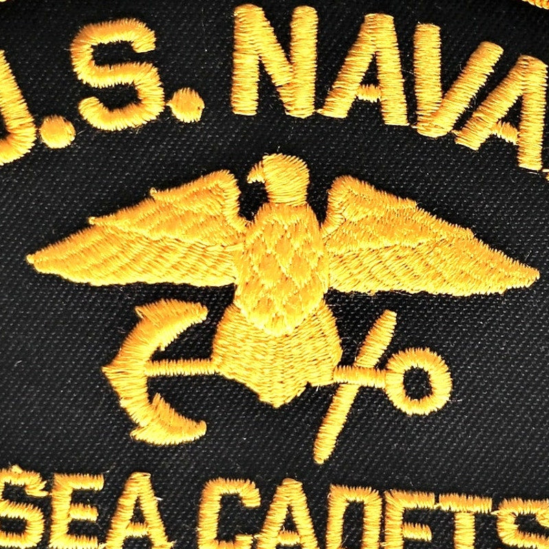 Large US Naval Sea Cadet Corps Embroidered Patch Eagle Anchor 3" × 3‑3/4" Sew‑On