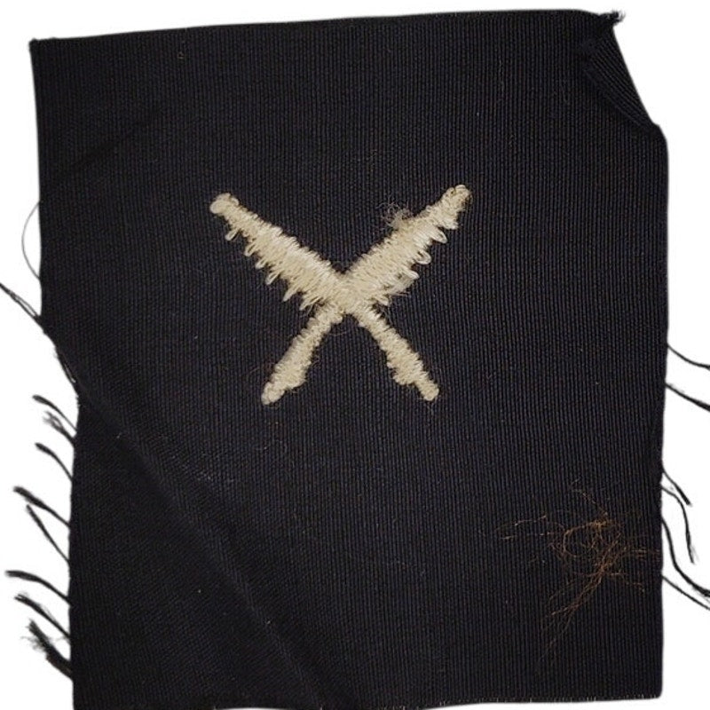 Vintage US Navy Coast Guard Yeoman YN Rating Patch 2‑1/4" × 2" Vintage Sew‑On