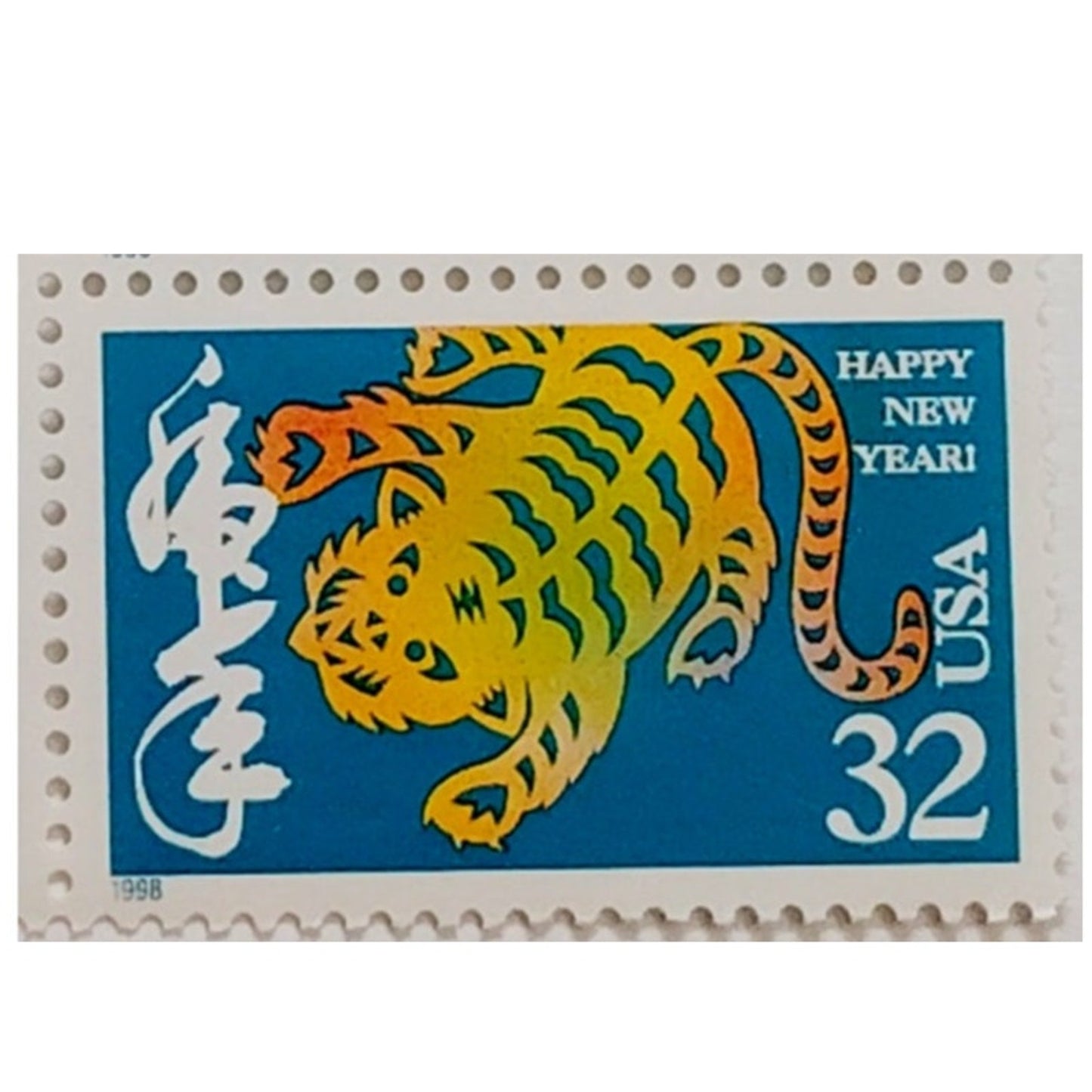 Block of 4 – 1998 USA 32¢ Year of the Tiger MNH Scott 3179 Plate Block