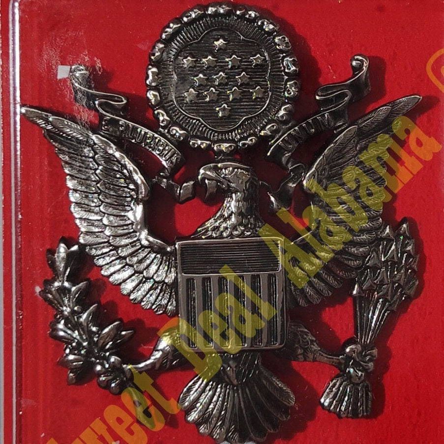 Vanguard USAF Cap Device Pin: High Relief: Officer - Female, 2-1/2"H x 2-1/4"W