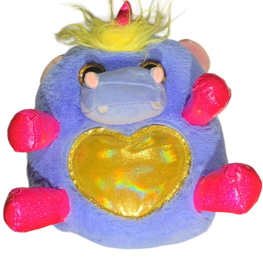 Zuru 10"D Rainbocorn Fairycorn Hippo Periwinkle with Fairy Wings, EUC