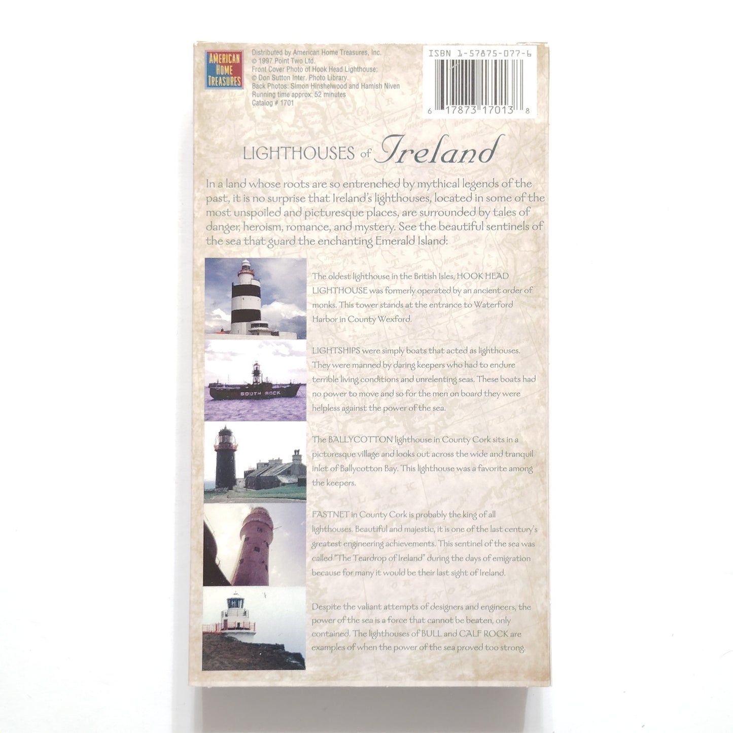 Lighthouses of Ireland Sentinels of the Sea 2‑Tape VHS Boxed Set 1997 Documentary