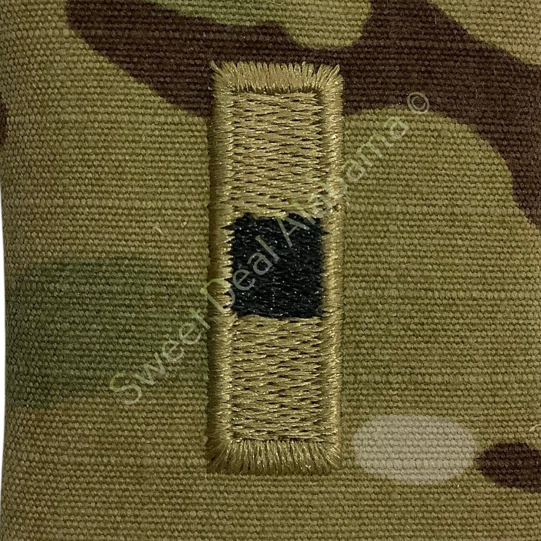 U.S. Army Warrant Officer (WO1) OCP Rank Slip-On Insignia, Multi-Camo 2" x 1.75"