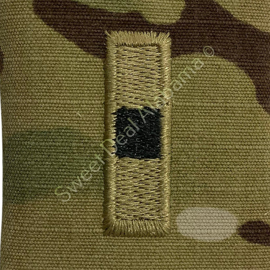 U.S. Army Warrant Officer (WO1) OCP Rank Slip-On Insignia, Multi-Camo 2" x 1.75"