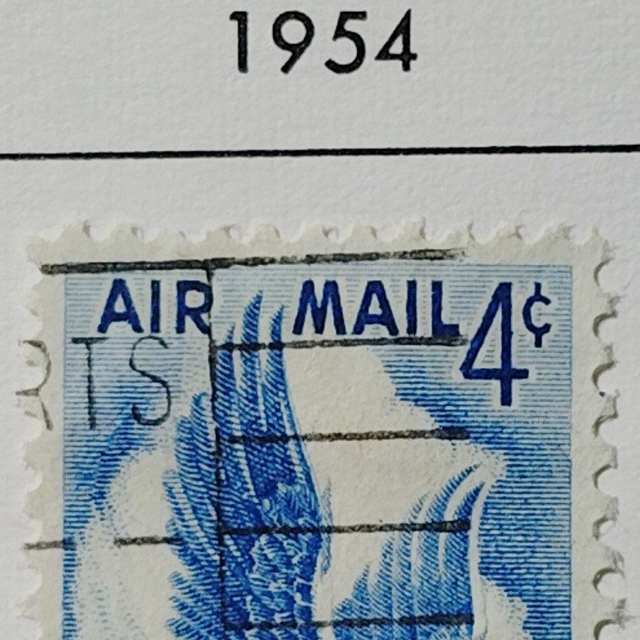 1954 U.S. Airmail 4¢ “Eagle in Flight” Stamp – Scott C48 – Used