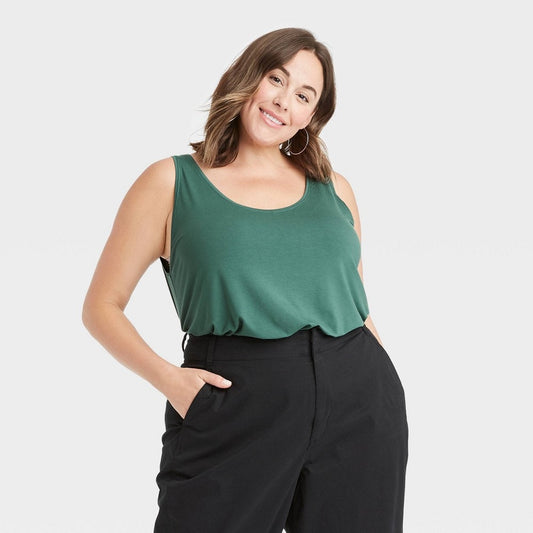 A New Day Women’s Tank Shirt – Teal – Size 2XL – Sleeveless – Casual