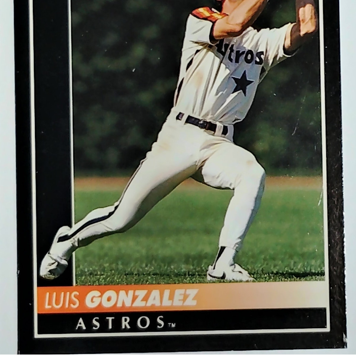 1992 Pinnacle Luis Gonzalez Card #163 Houston Astros OF VG/EX
