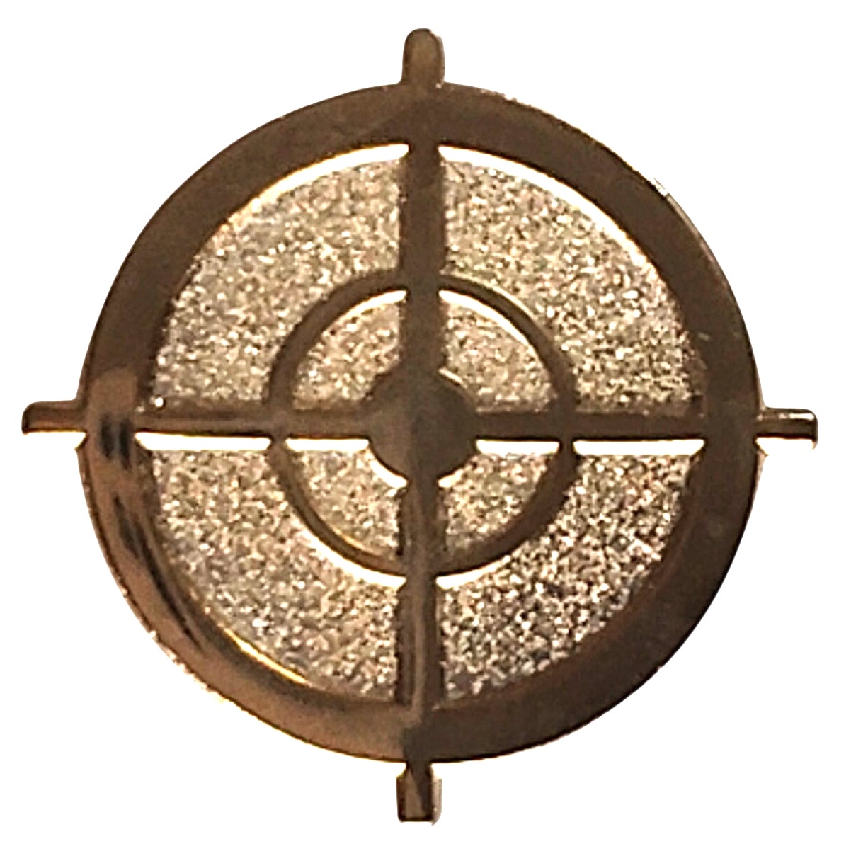 Sniper Scope Target Novelty Tie Tack, Hat or Lapel Pin 13/16", Gold Finish