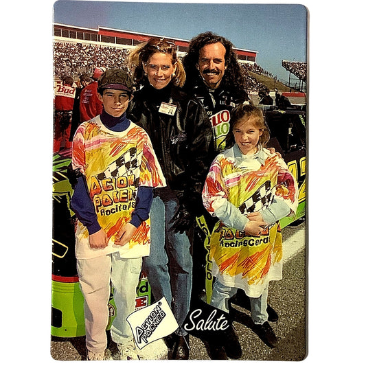 Kyle Petty Family Embossed Photo Card, NASCAR Card #96, 1994 Action Packed NM