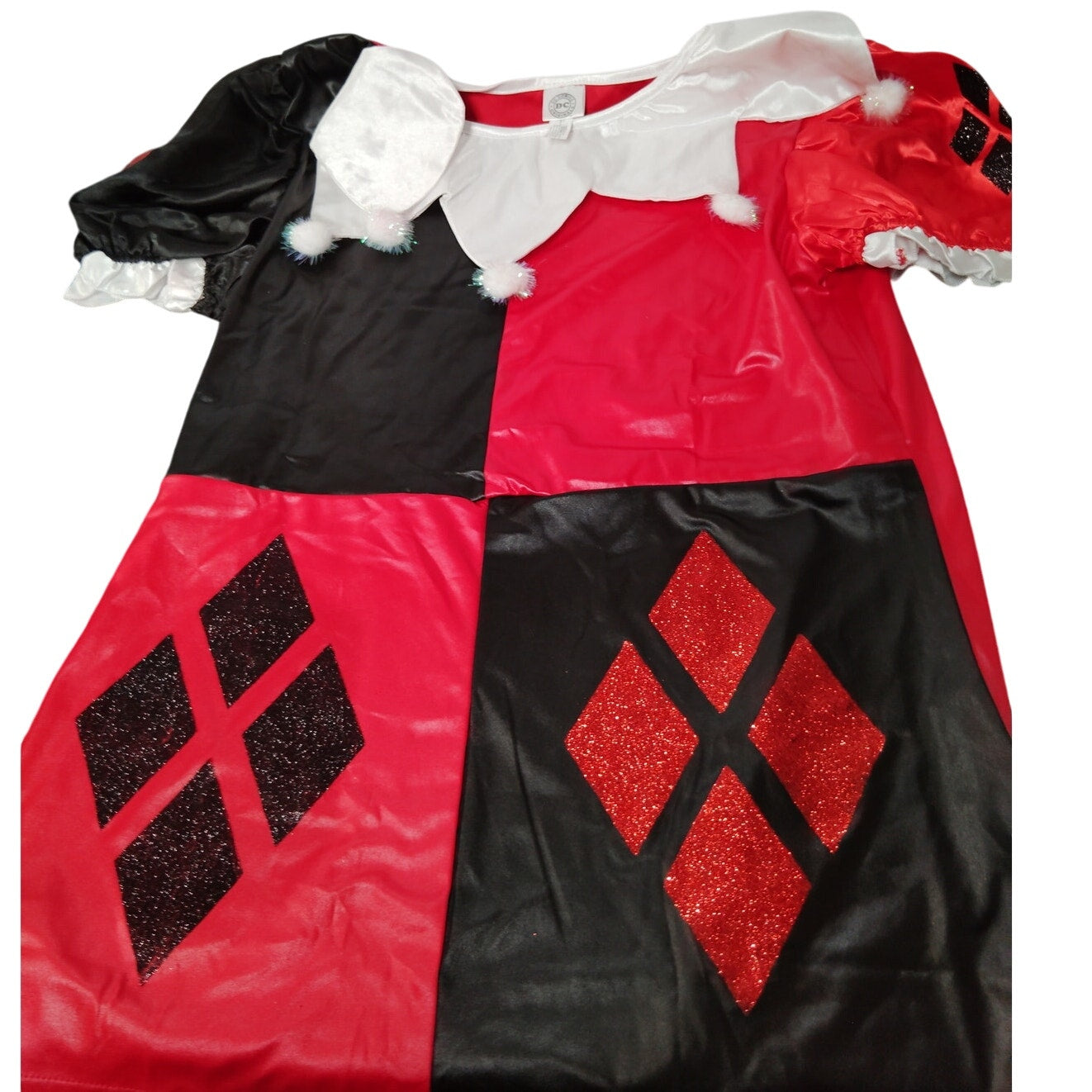 Adult Women’s Harley Quinn Costume T-Shirt Black/Red XL (Up to Size 16)
