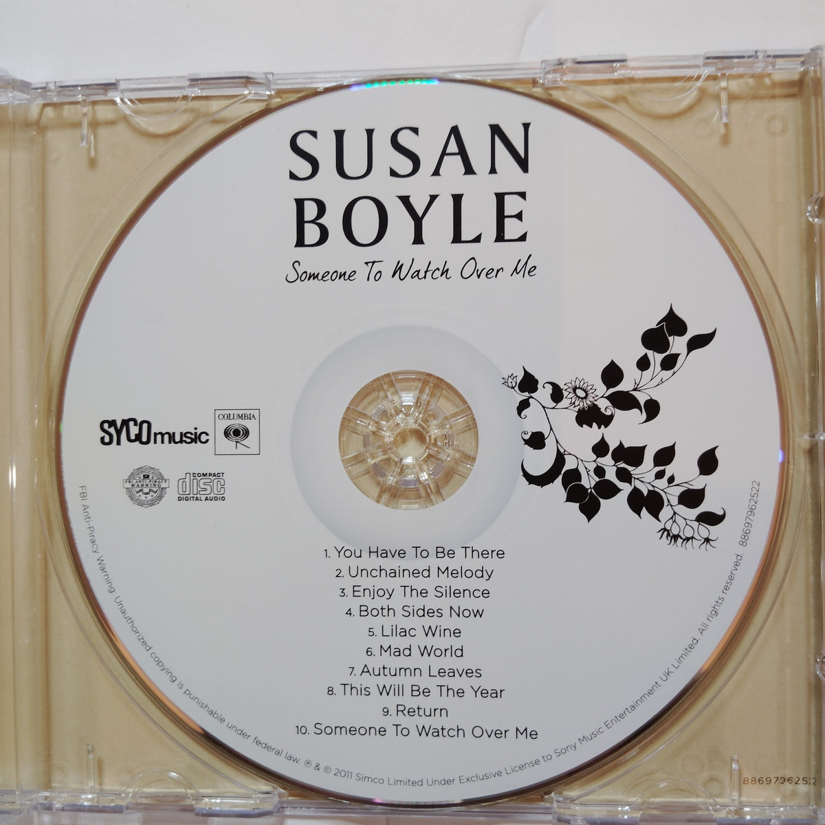 Susan Boyle - Someone To Watch Over Me Music CD - Syco/Columbia Records