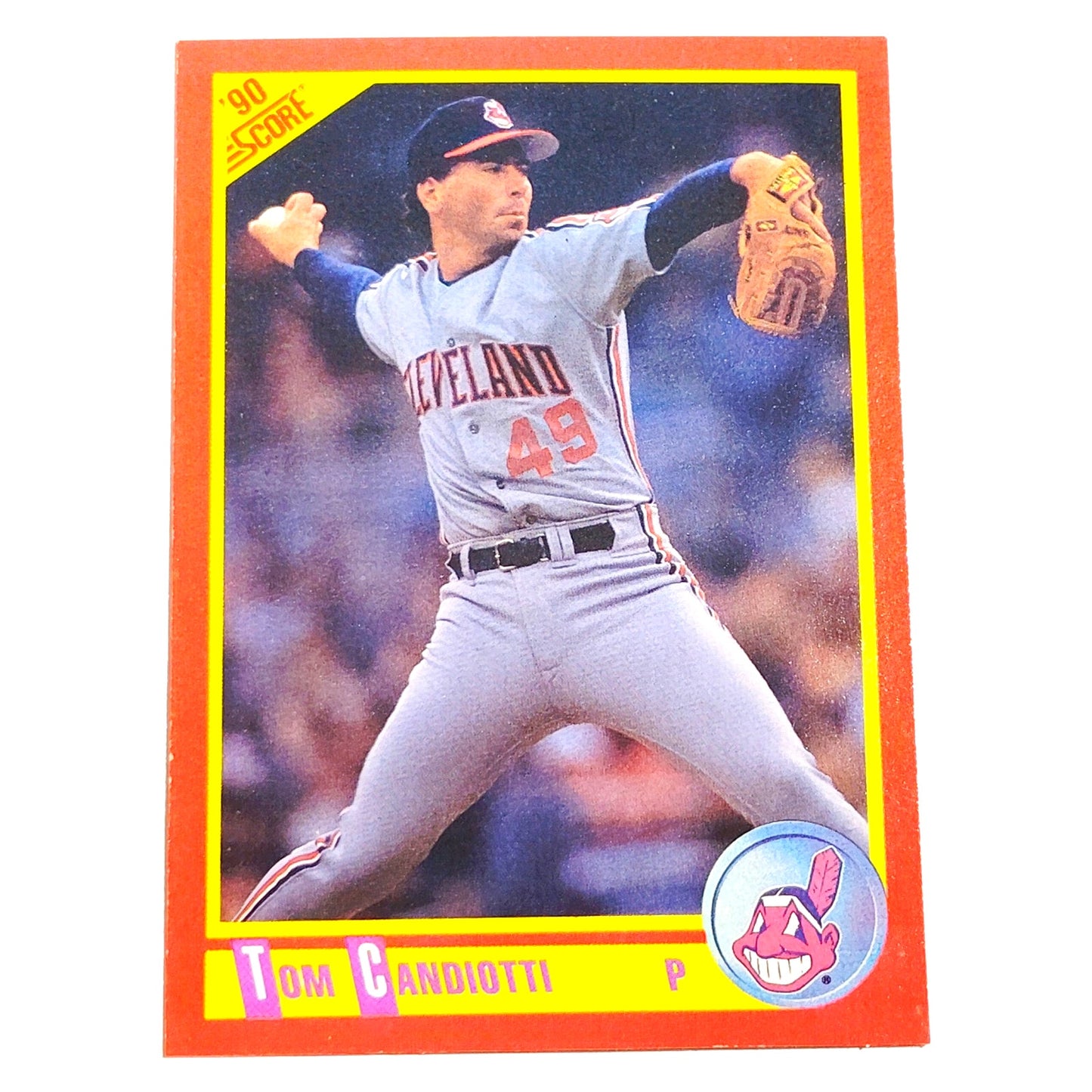 1990 Score Tom Candiotti #269 Cleveland Indians Pitcher MLB Baseball EX