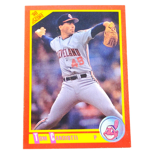 1990 Score Tom Candiotti #269 Cleveland Indians Pitcher MLB Baseball EX