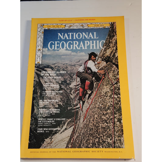 National Geographic Magazine – June 1974, Burma, Nevada, Yosemite