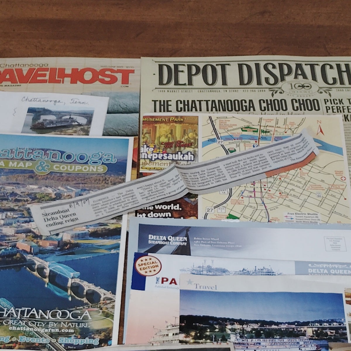 Chattanooga Tennessee 2009 Delta Queen Ephemera Collection - Travel Souvenirs