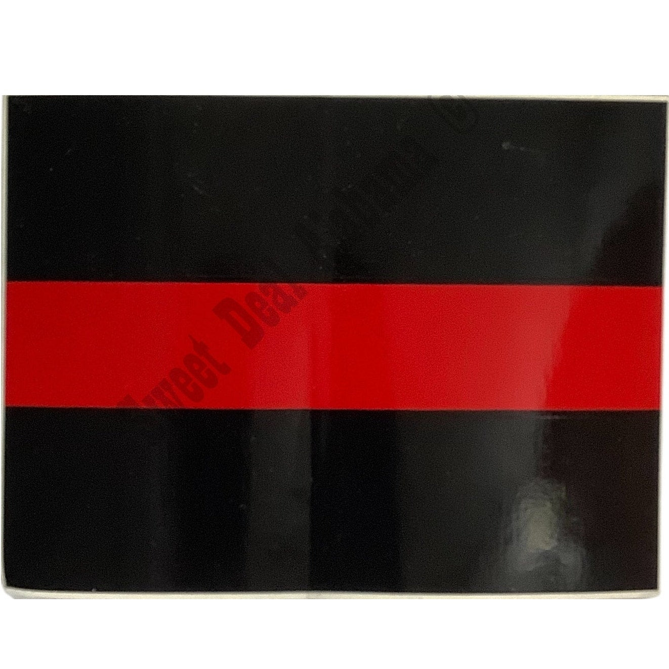 3" x 4" Fire Fighter Red Lives Matter- Anarcho-Syndicalism Flag Vinyl Decal