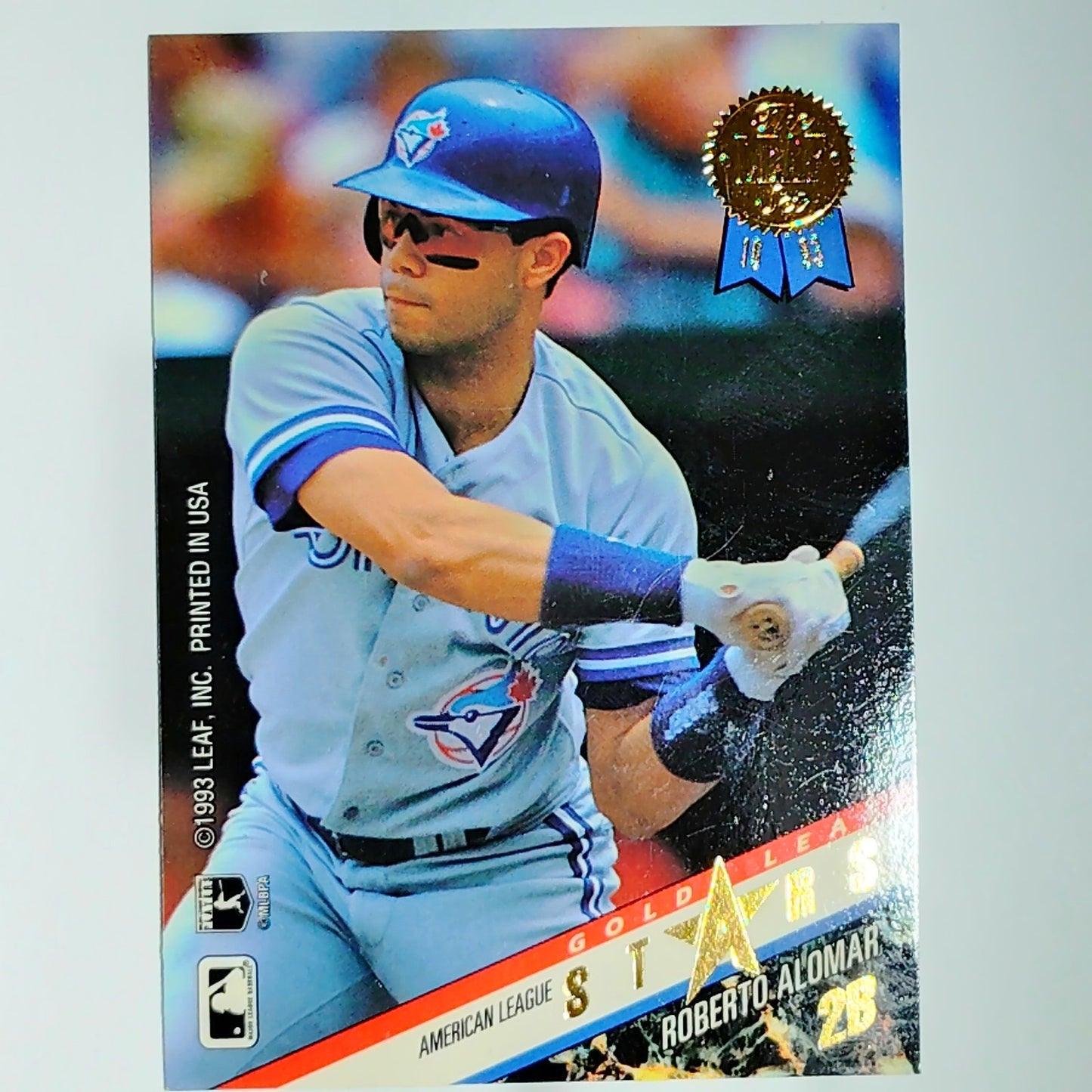 1993 Leaf Gold Leaf Stars R. Alomar / C. Biggio Card #13 Toronto/Houston VG/EX
