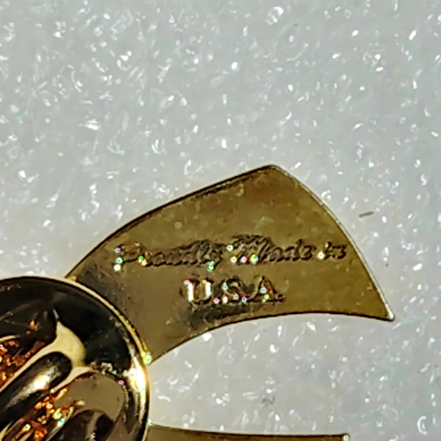 Support Our Troops Yellow Ribbon Hat Lapel Brooch Pin, Enamel, 1‑1/4"H × 3/4"W