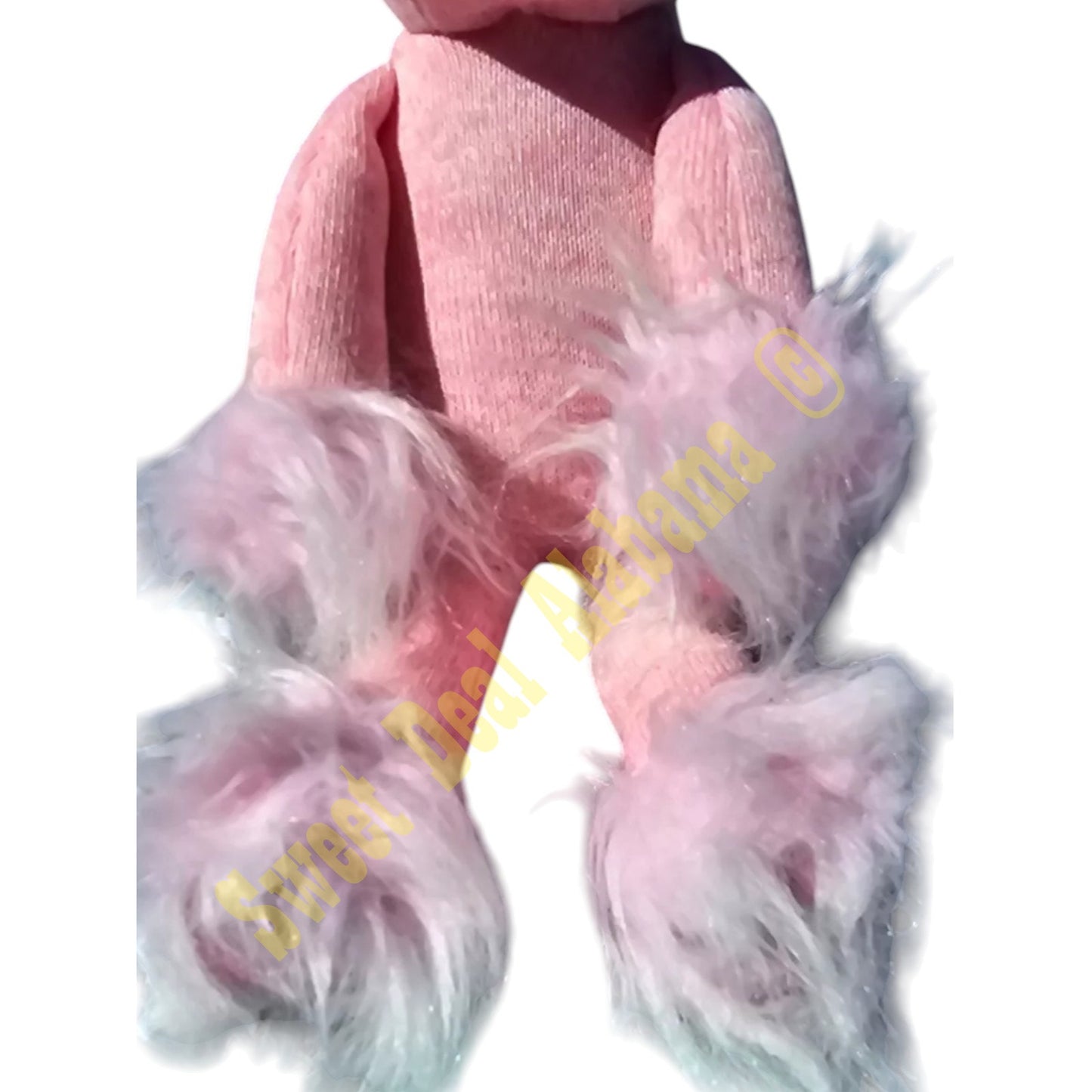 Bearington Collection,  Rosy Glittertoes Pink Knit Unicorn Stuffed Animal, 16"