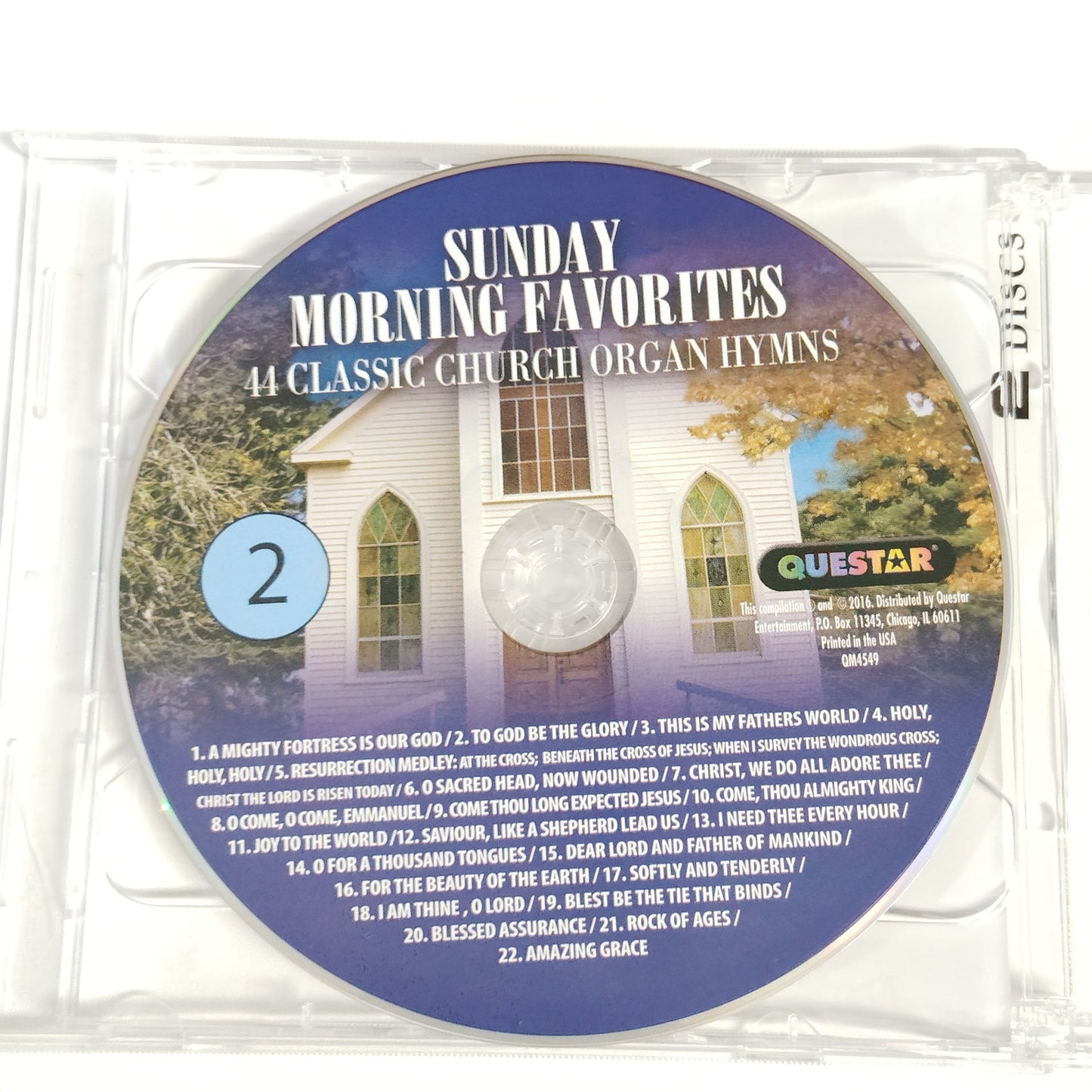 Sunday Morning Favorites 2‑CD Set 44 Traditional Church Organ Hymns