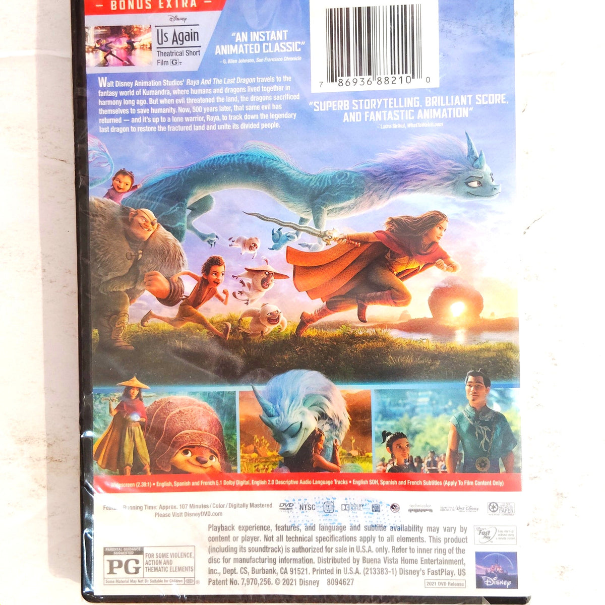 Raya and the Last Dragon DVD 2021 Disney Animated Family Movie Sealed NIP