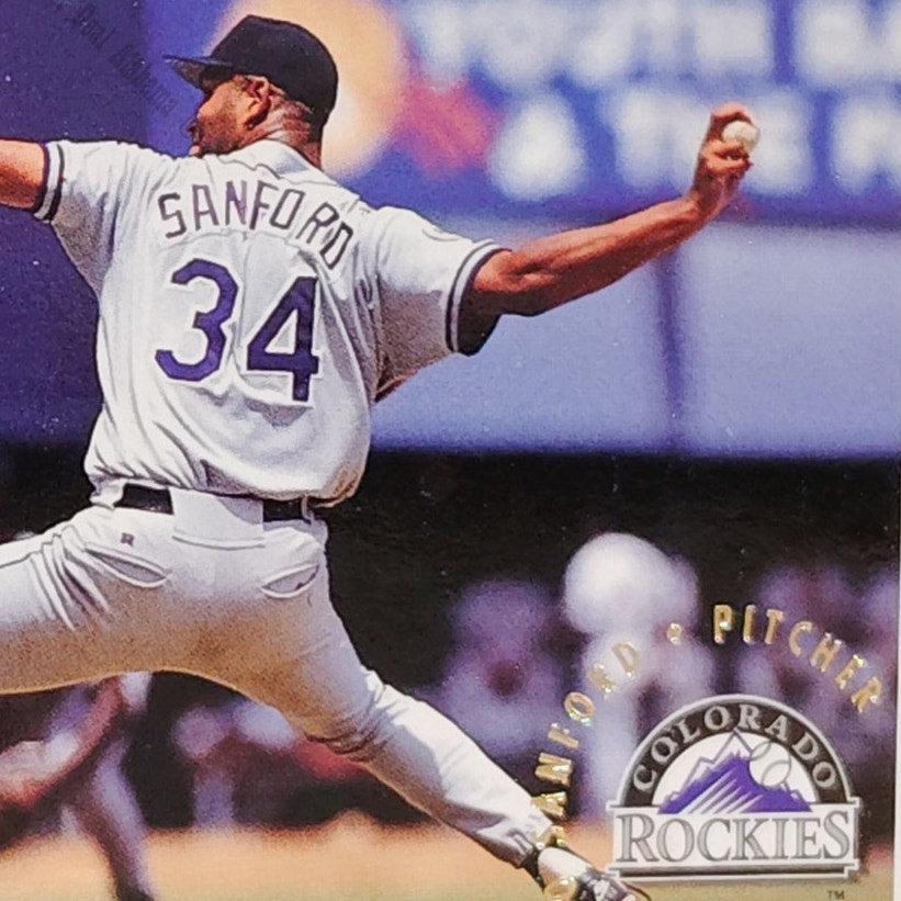 Mo Sanford, Colorado Rockies, #453, 1994 Fleer Baseball Collector's Card