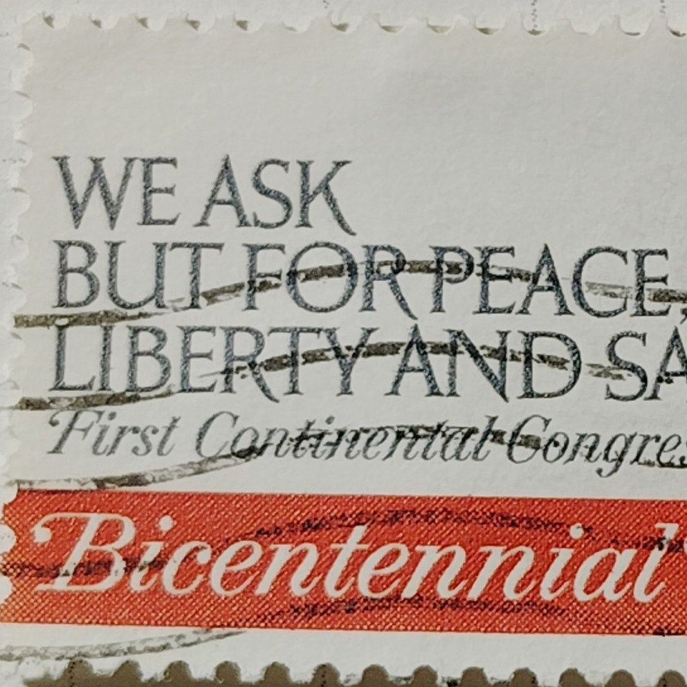 1974 Scott No. 1544 – 10¢ First Continental Congress Quote – Bicentennial Era