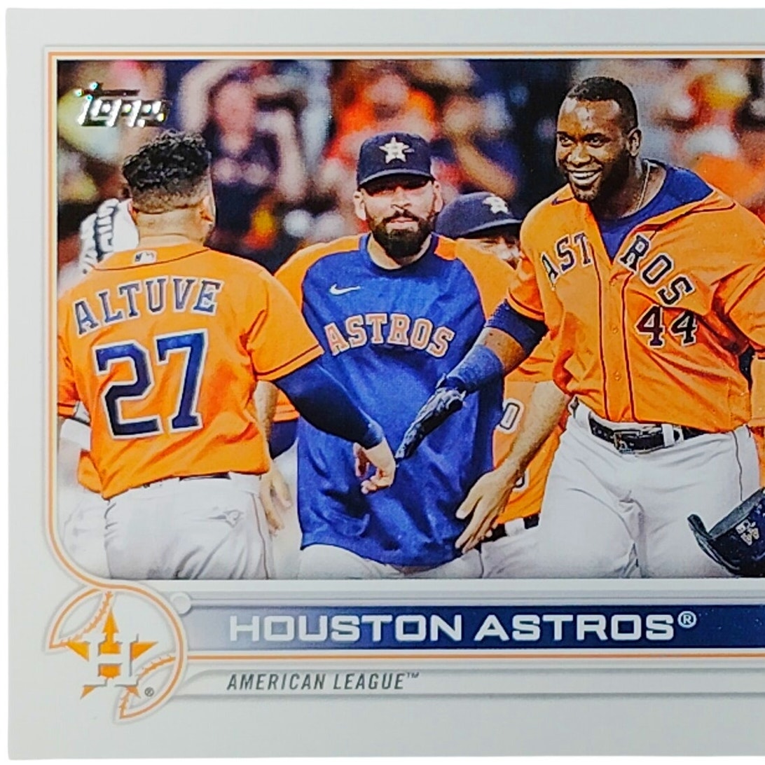 2022 Topps #136 Houston Astros American League Team Card - VG/EX