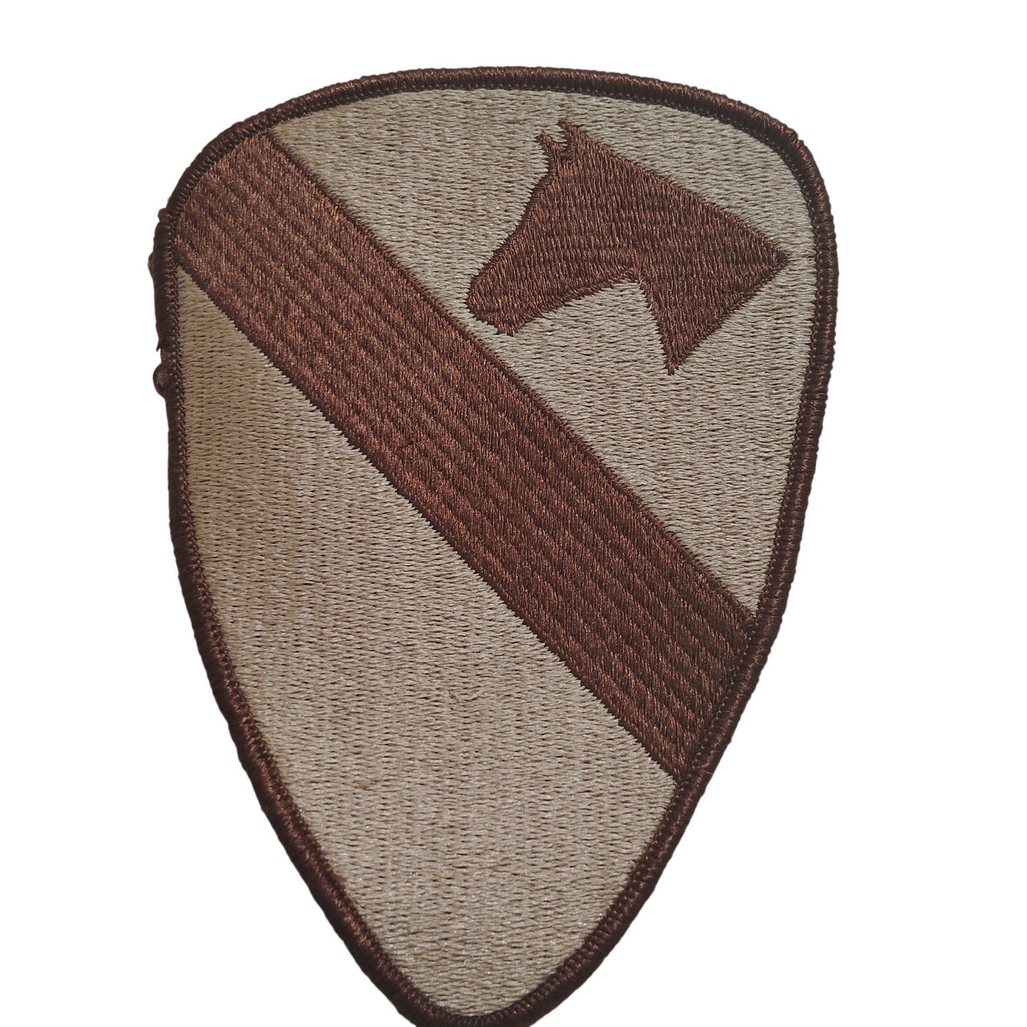 1st Cavalry Division Patch – Desert Tan & Brown – 5‑1/4" × 4"