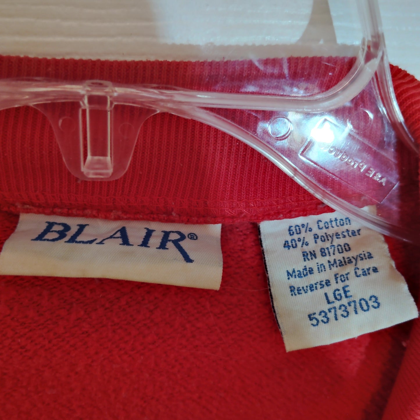 Vintage Blair Heavy Flannel Robe - Pink Snap Front Loungewear - Size Large