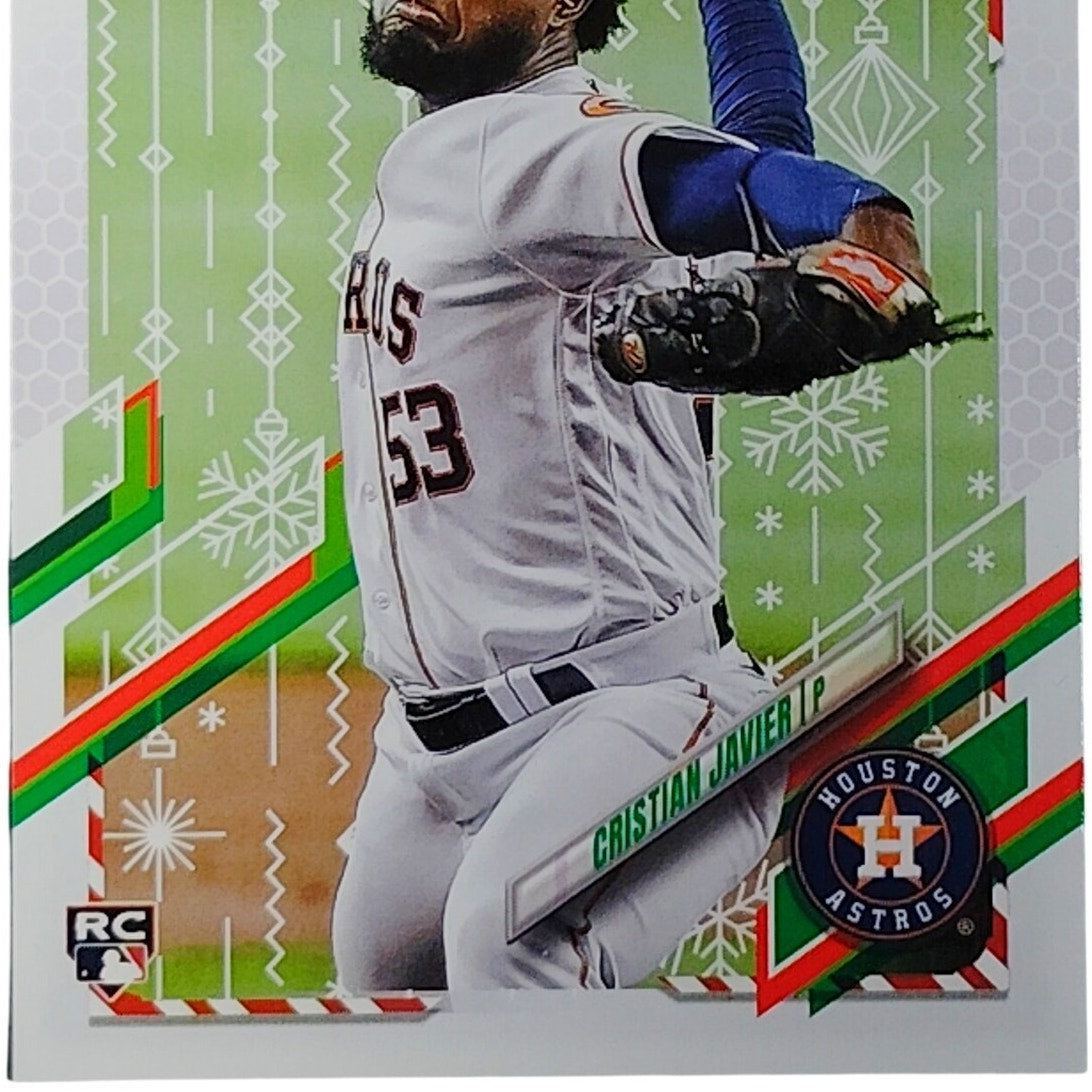 2021 Topps Holiday Cristian Javier HW74 RC Houston Astros Rookie Card VG/EX