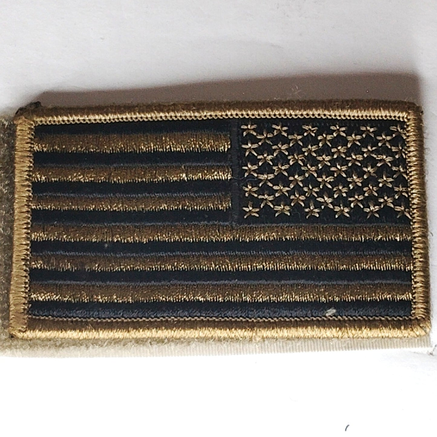 US Flag Reverse Patch Subdued OCP Hook Back 3‑1/8" × 1‑7/8" w/ Loop Panel