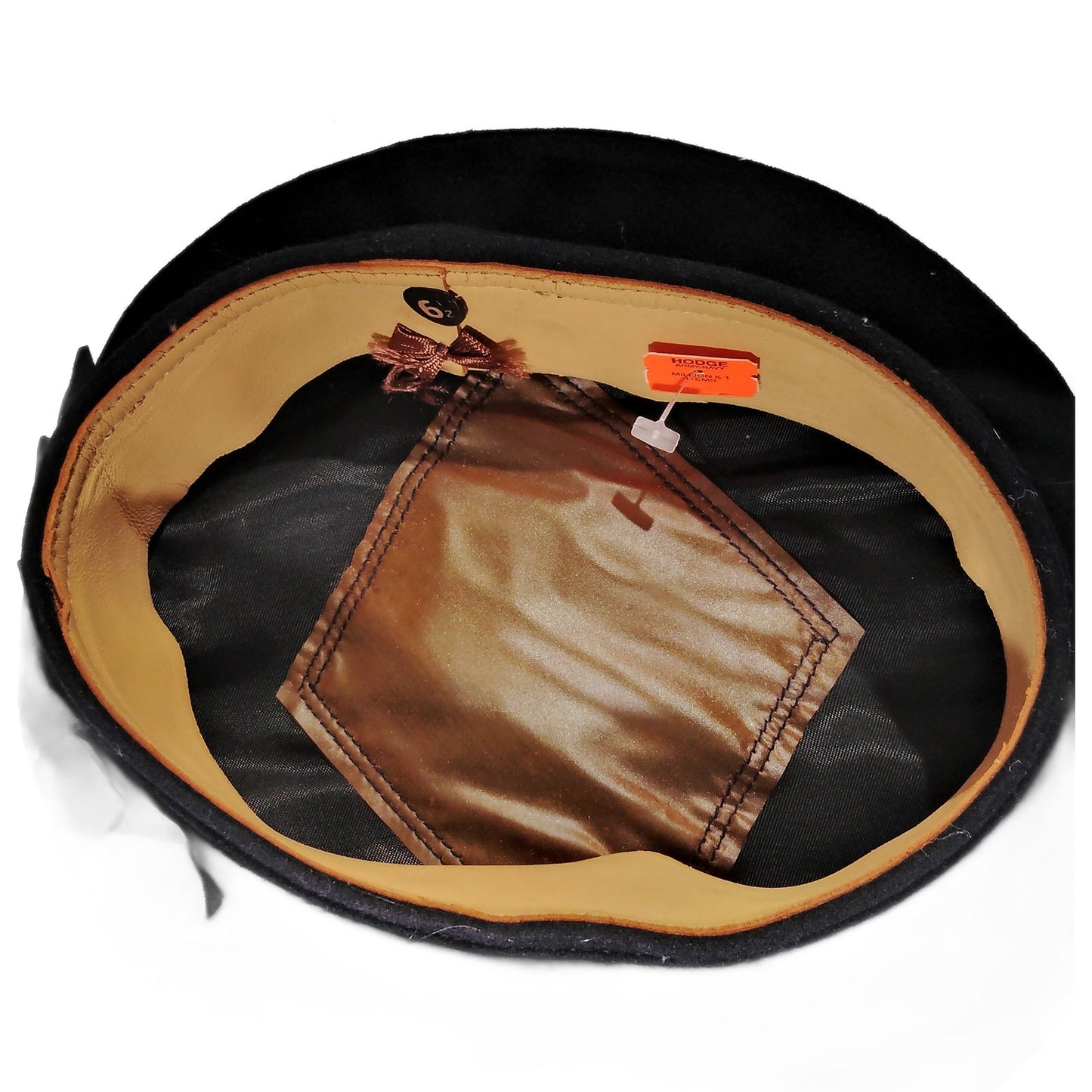 WWII–Korean War Era Navy Formal Wool Cap – Size 6-1/2, Gold on Black U.S. Navy