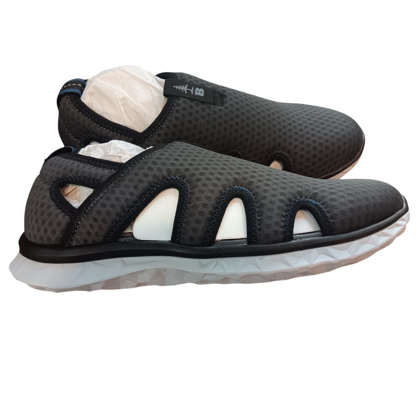 BASS OUTDOOR Men's HEX MESH Vent Hiking Shoe, Asphalt, 8.5 (LW Trail Grip, NIP)