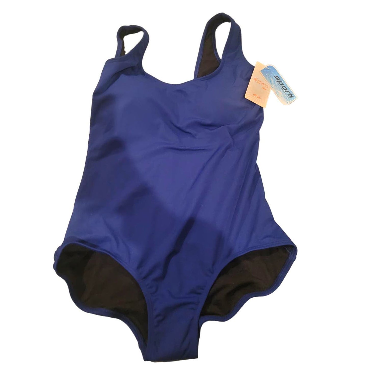 Sporti HydroLast Chlorine Resistant Moderate Scoop Back One Piece - Navy - 10