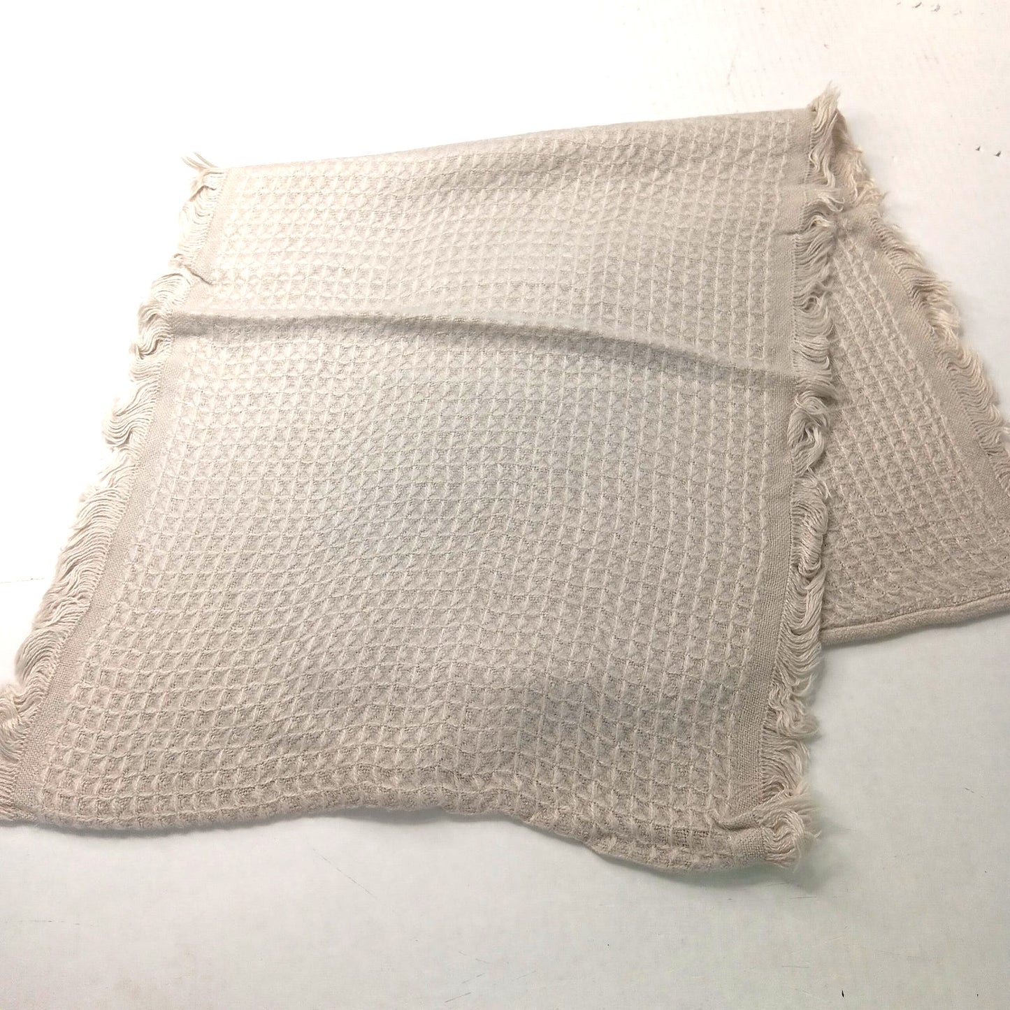 Lucky Leaf Loop Infinity Scarf Lightweight 100% Viscose Solid Tan Color
