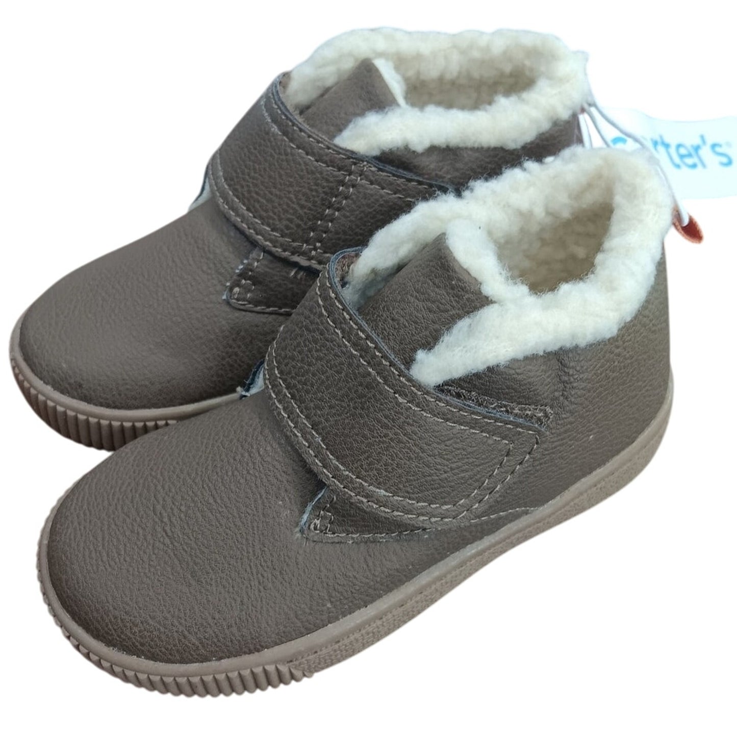 Carter’s Chatham Boot Size 5 Toddler Brown Faux-Suede Hook & Loop Strap CF21F12P