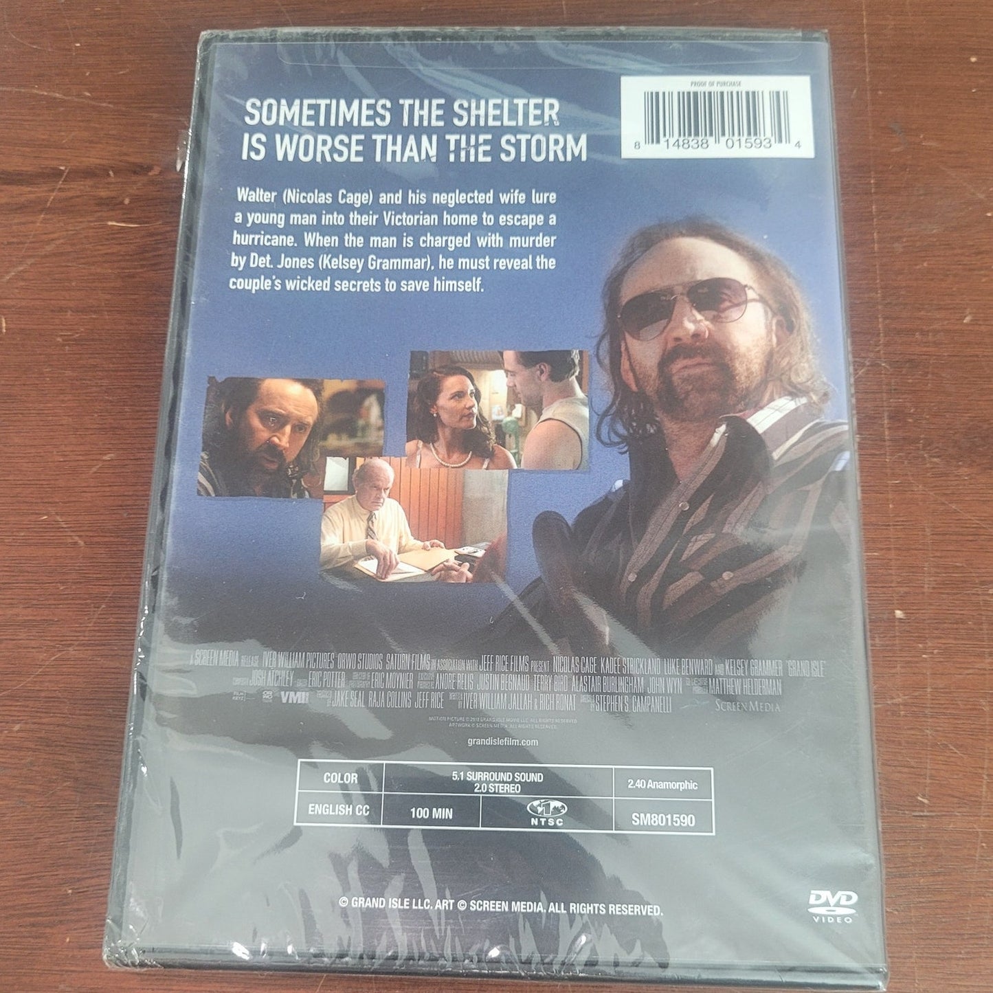 Grand Isle (DVD, 2019) Thriller Starring Nicolas Cage & Kelsey Grammer