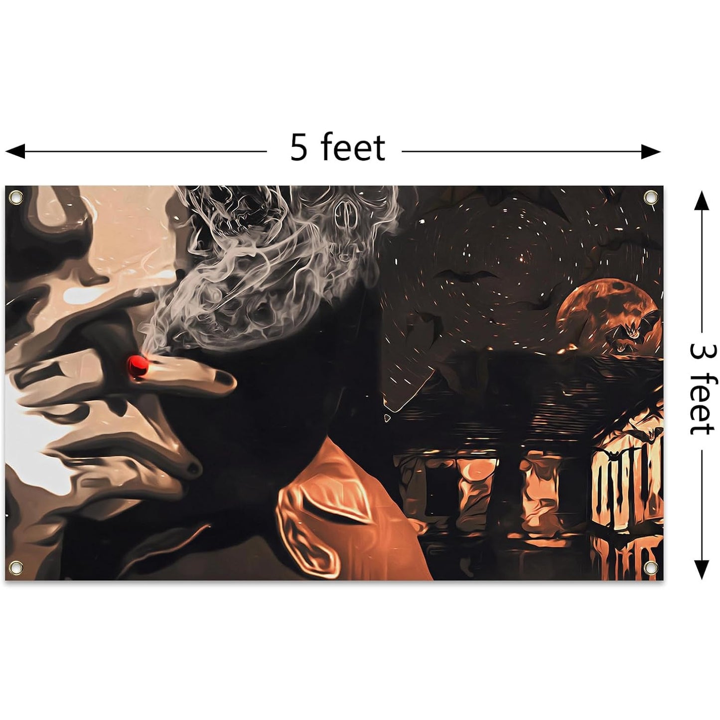Lil Peep Live Forever Tapestry Wall Flag 3x5 ft Hip Hop Art w/ 3 Grommets
