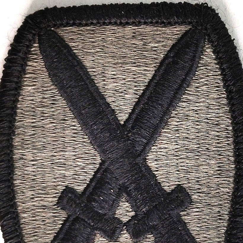 US Army 10th Mountain Division SSI Subdued ACU Patch 2‑5/8" × 2‑1/4" Hook Back