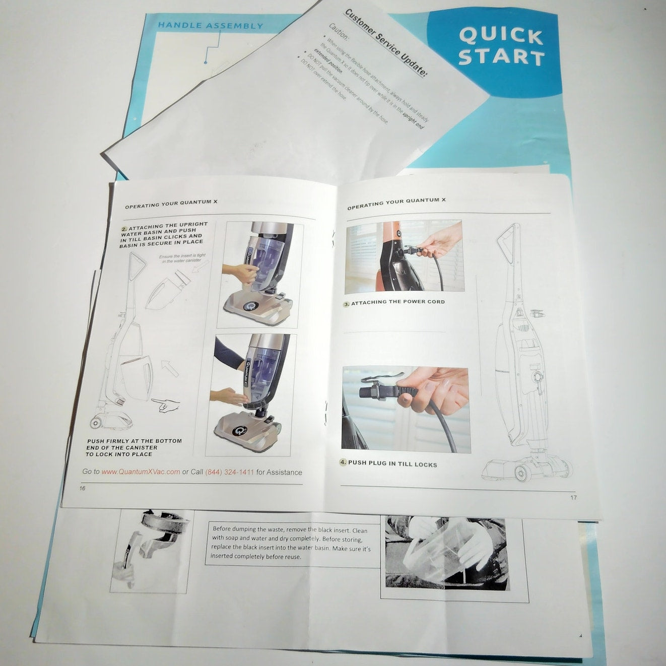 Quantum X QX‑8002 User Manual Guide & Original Paperwork Set