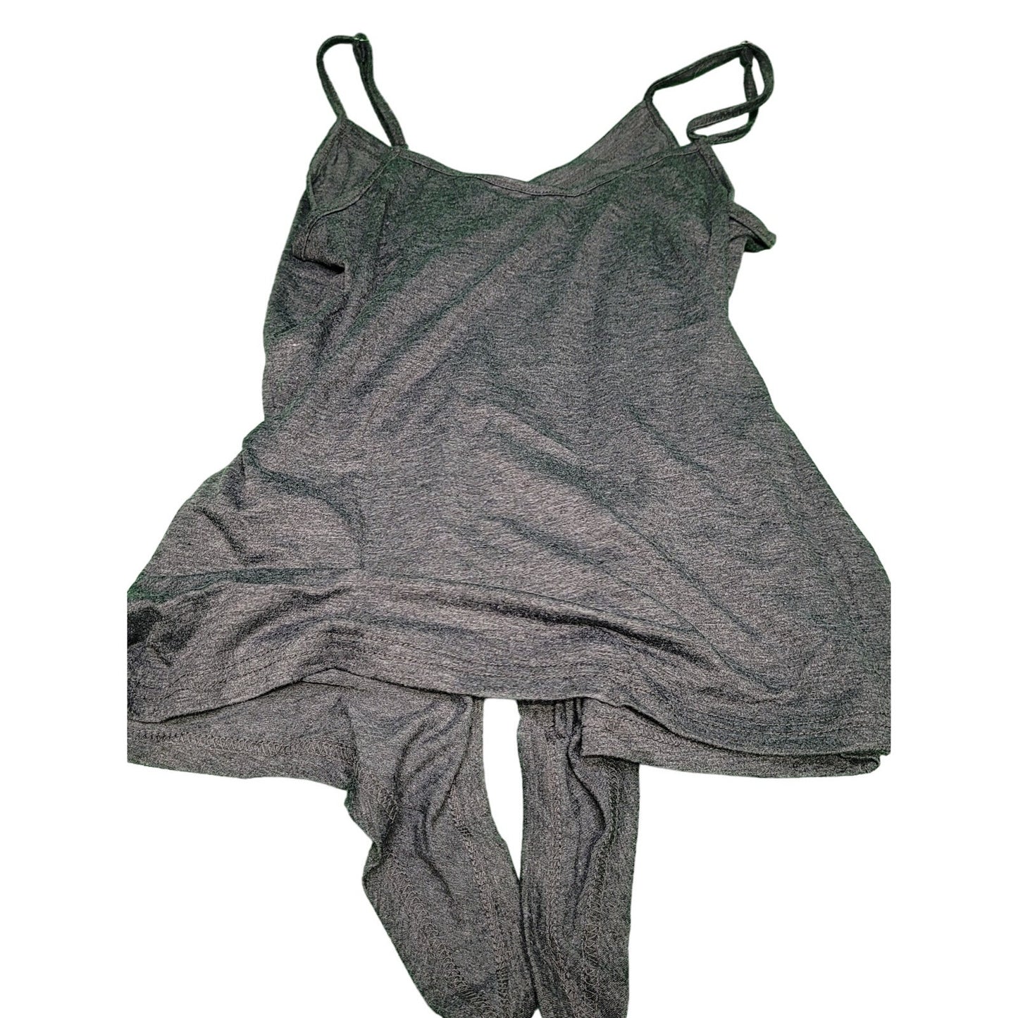IVVIC Women's Shirt, Button Down Tank Top, Sleeveless Tie-Front Blouse, Gray, SM