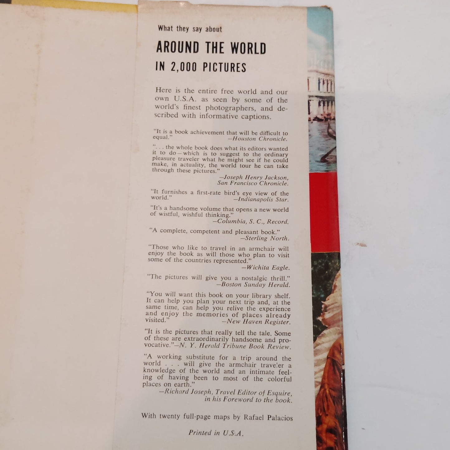 Around the World in 2000 Pictures 1959 Hardcover Excellent Condition Doubleday