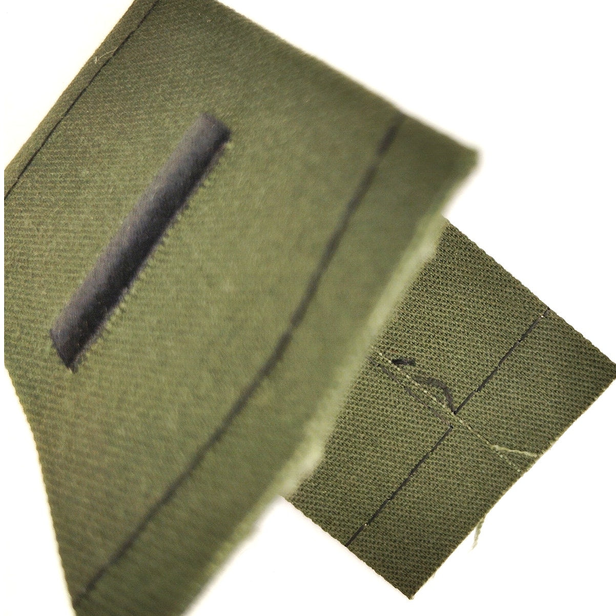 Vintage US Navy LTJG O‑2 Subdued Collar Device Embroidered Sew‑On Patch