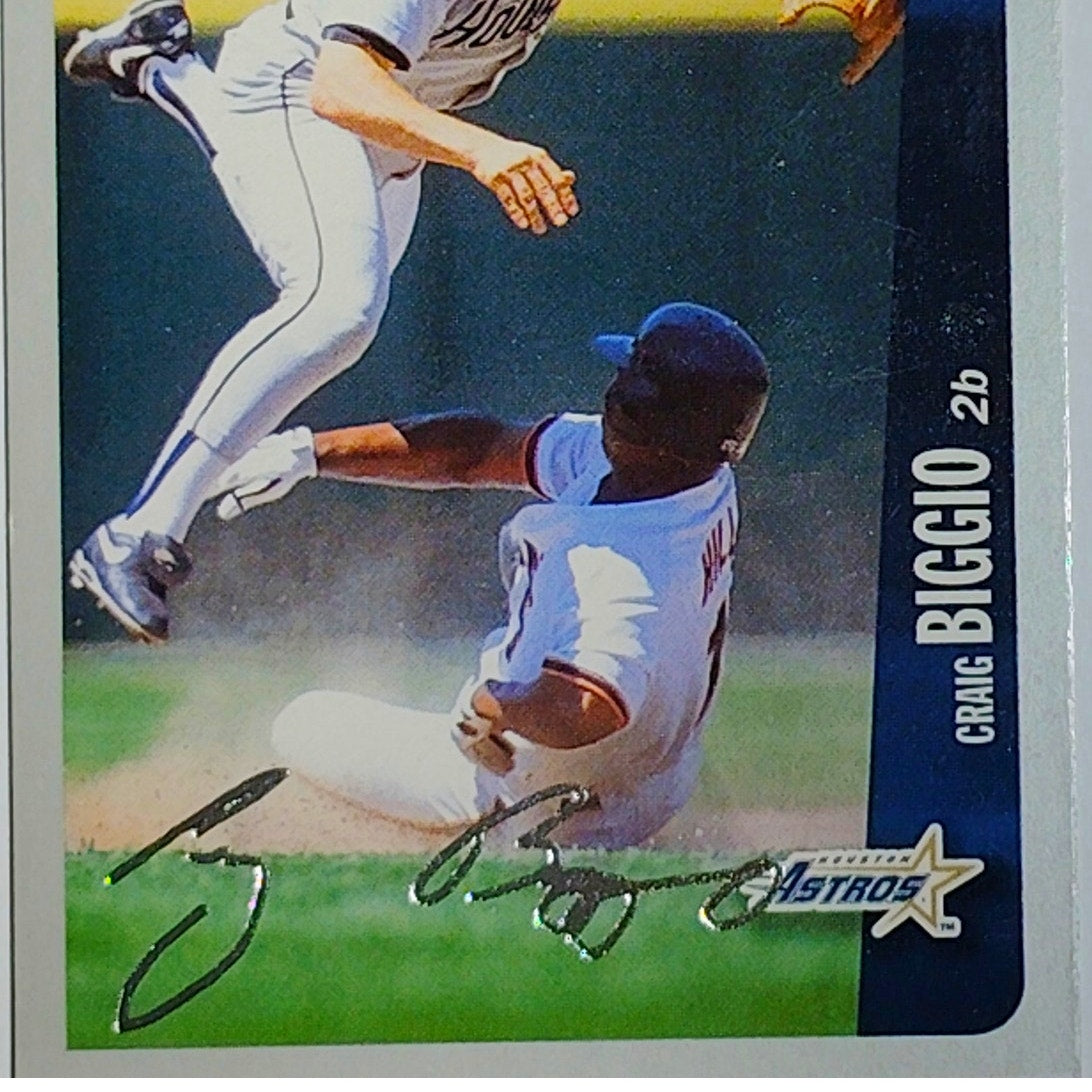1996 Upper Deck Collector's Choice Silver Signature Craig Biggio #159 Astros