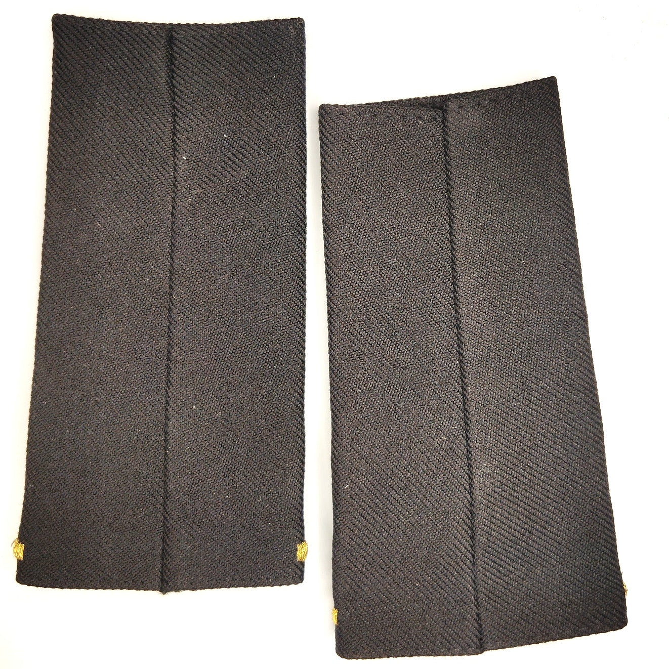Army Second Lieutenant O‑1 Shoulder Boards Gold on Black ASU Pair 4‑3/8 × 2‑1/4"