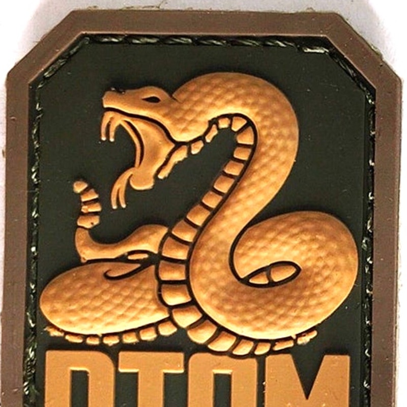 Monkey DTOM PVC Morale Patch – MultiCam OCP – Hook Back – 2" × 1‑1/2"