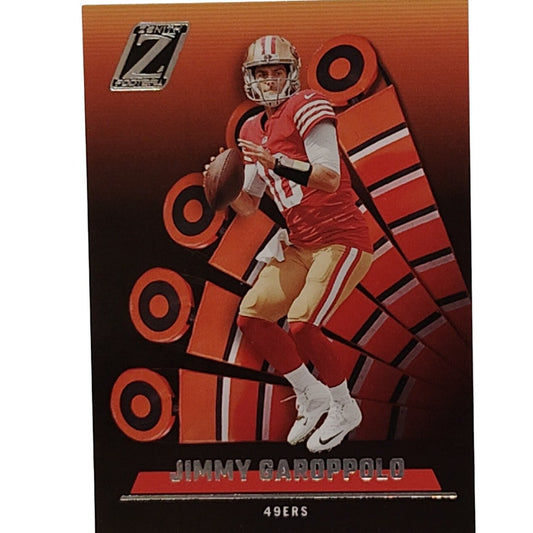 Jimmy Garoppolo, San Francisco 49ers, NFL 2022 Panini-Zenith Card 96, EX/NM