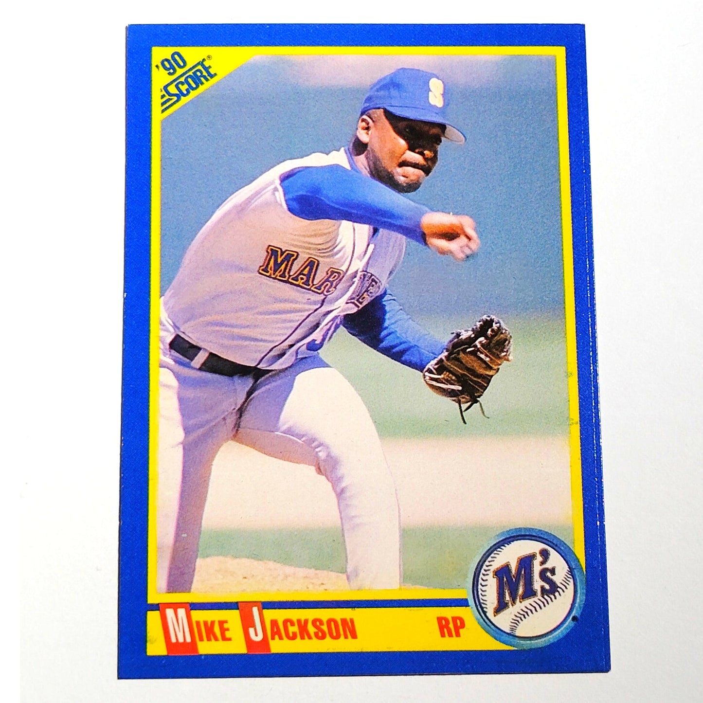1990 Score Mike Jackson #546 Seattle Mariners Pitcher MLB Baseball EX