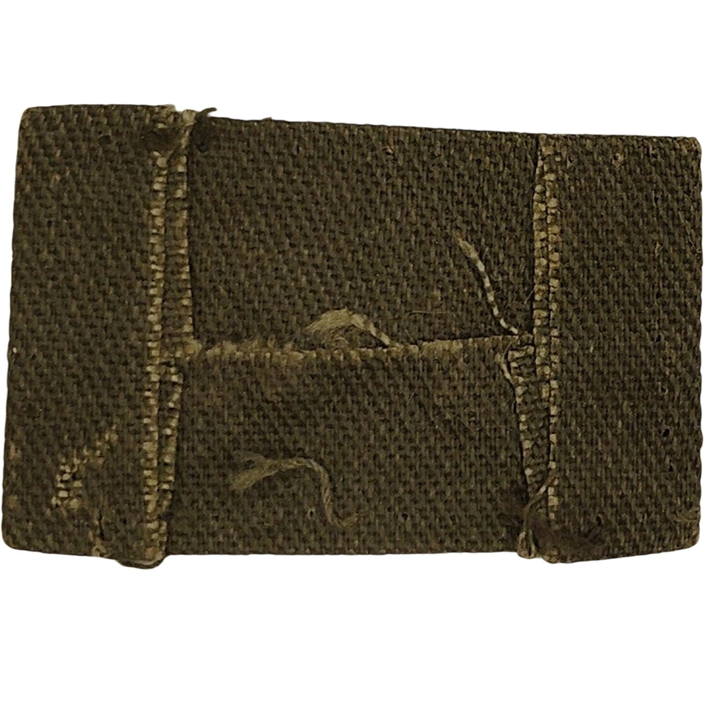 US Army Field Artillery Subdued OD Collar Device Patch 1‑1/2" × 7/8" TE Sew‑On